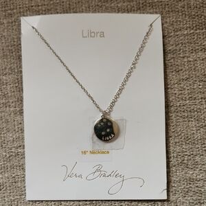 NWOT Vera Bradley SilverTone Libra Necklace